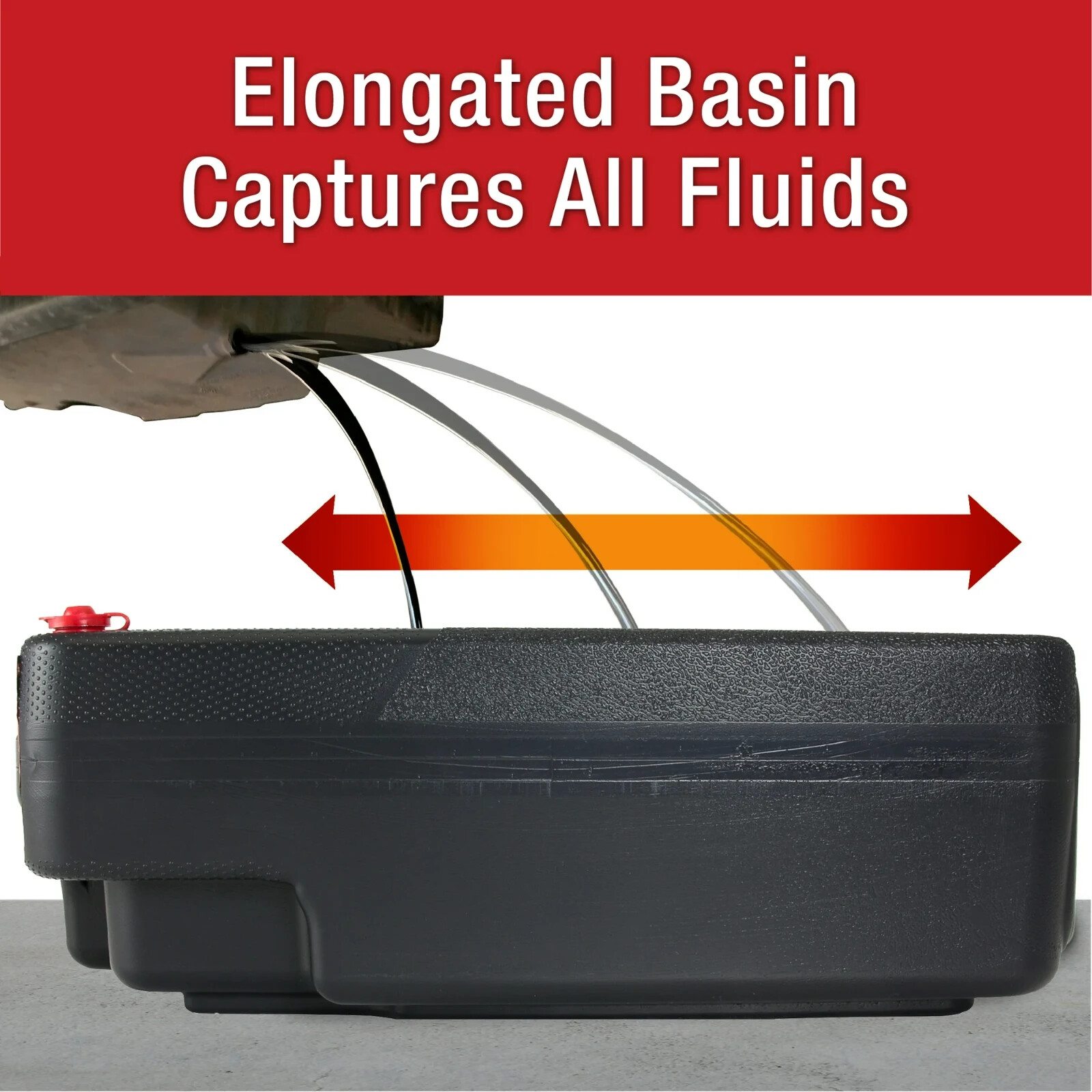 Oil Change Drain Container 10 Quart Large Pan leak-proof High Capacity Car Auto