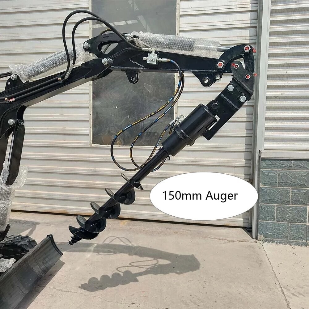 150mm Diameter Auger Drill Attachment Drill Hole for Garden Mini Excavator