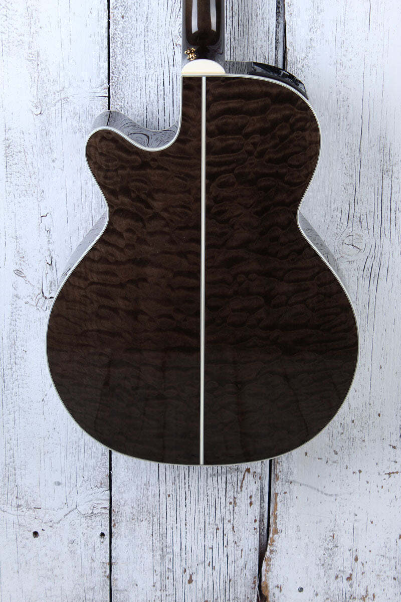 Takamine GN75CE Mini Jumbo Acoustic Electric Guitar Transparent Black Finish