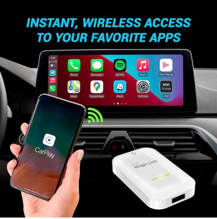 The Magic Brand: The Magic Link - Wireless Adapter to CarPlay or Android Auto
