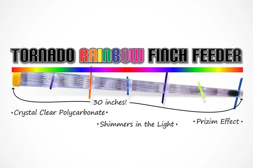 S&K Tornado Rainbow Collapsible Finch Feeder