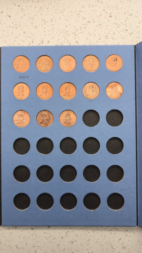 Whitman Official Coin Folder for Lincoln Cents 1975-1980, Complete Set #3
