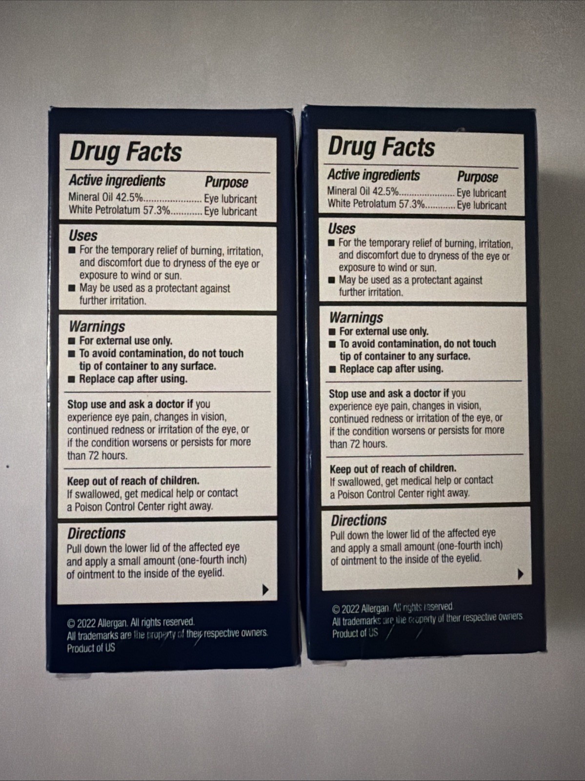 (2) Refresh PM P.M. Lubricant Eye Ointment 0.12 oz (3.5 G) - Exp 2027+