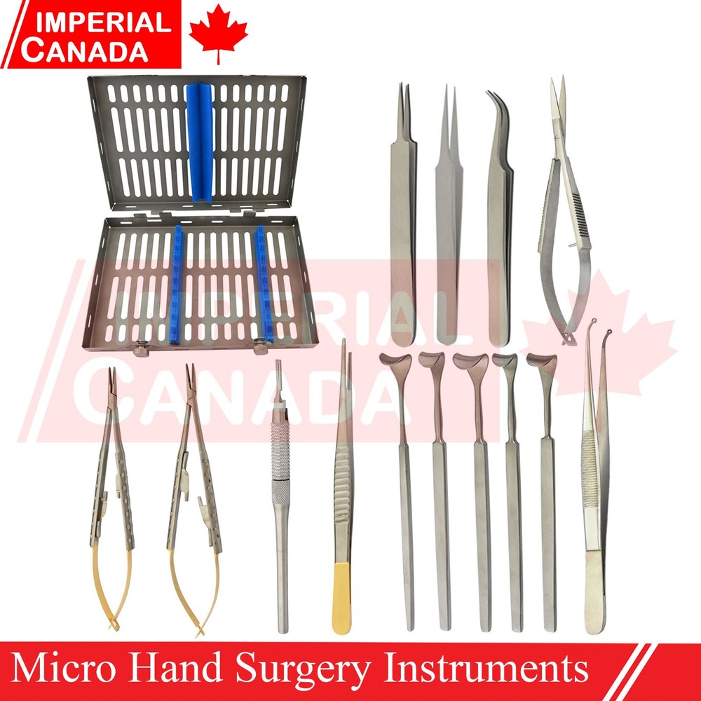 Micro Hand Surgery Set Tissue Retractor Microsurgical Instruments Casset DS-2374