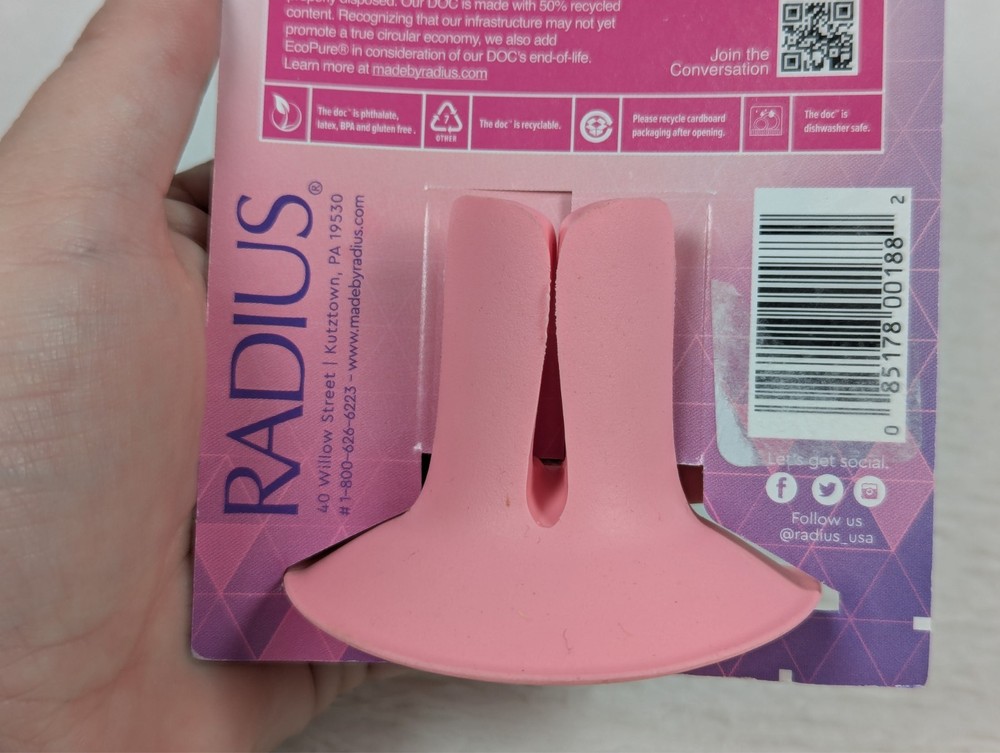 Doc - Multi-Use Suction Holder by Radius - Toothbrush, Loofah, Razor - 2 Pack