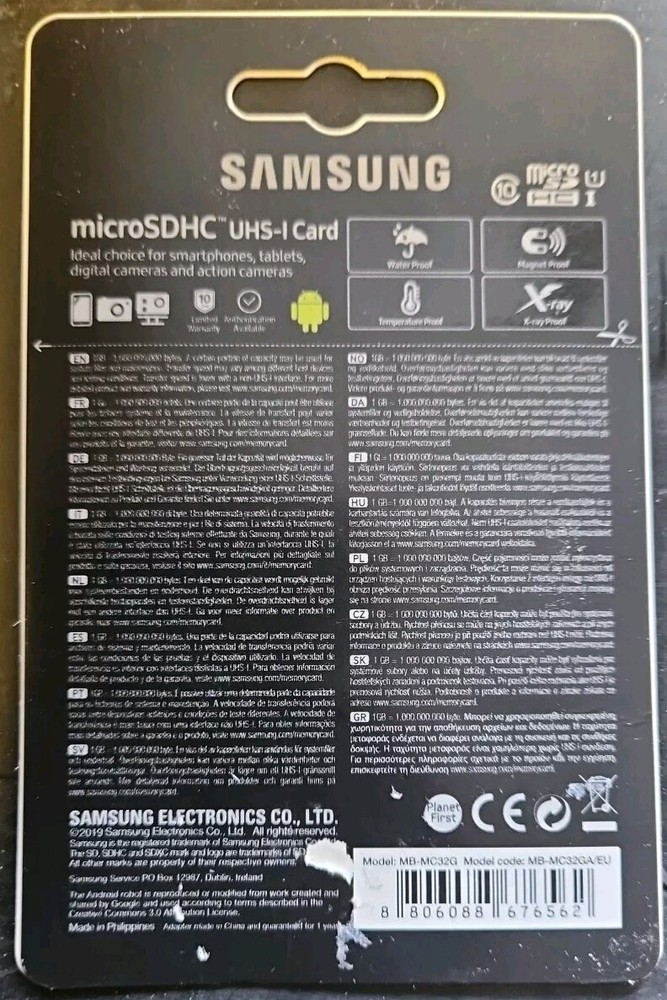 Samsung MicroSD EVO Plus 32GB Class 10 Micro SDHC Memory Card