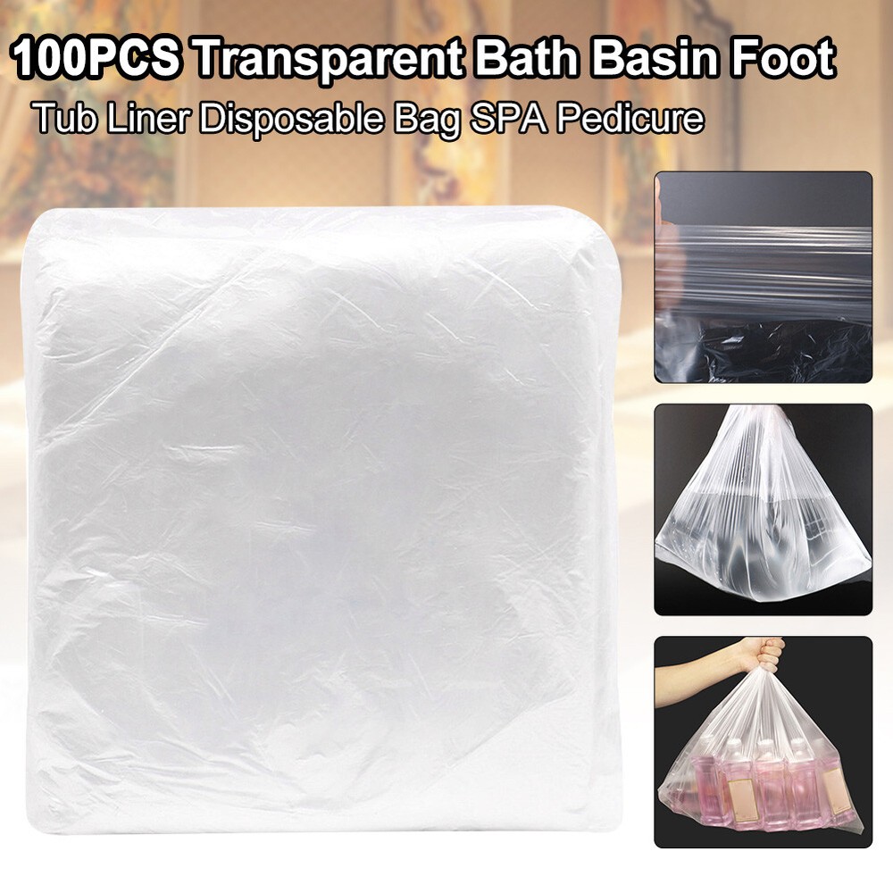 100PCS Portable Plastic Liners for Ionic Foot Bath Detox Machine Tub Liners Tool