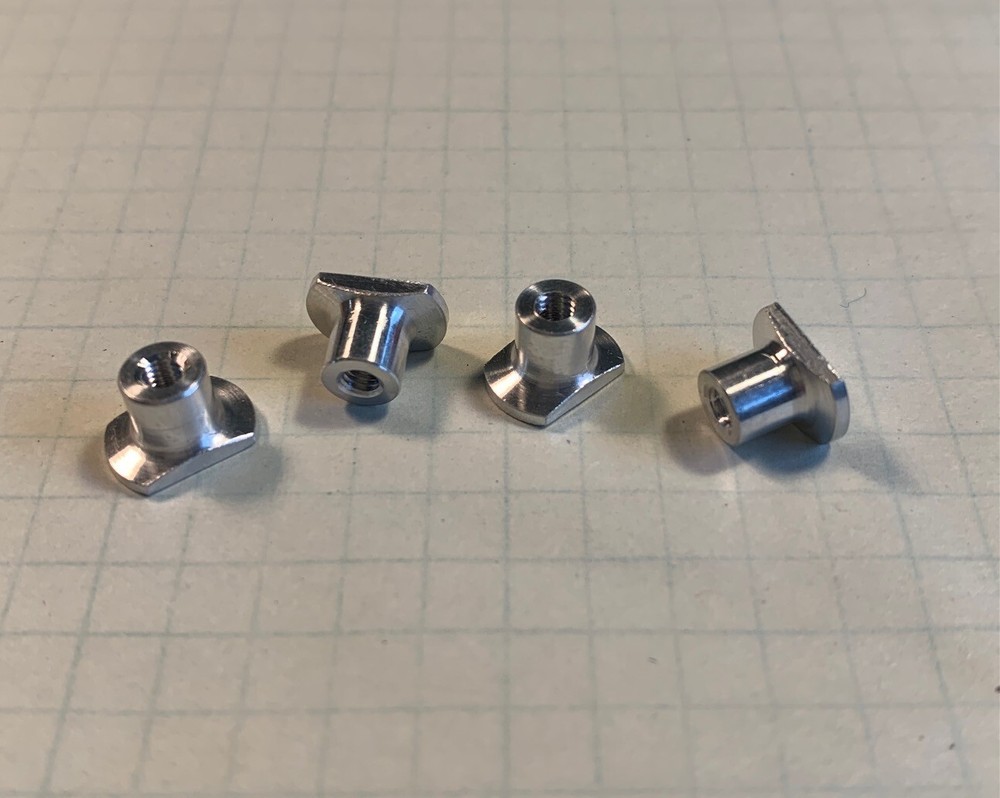 4 NEW 4-40 nuts mainly used for C/L combat