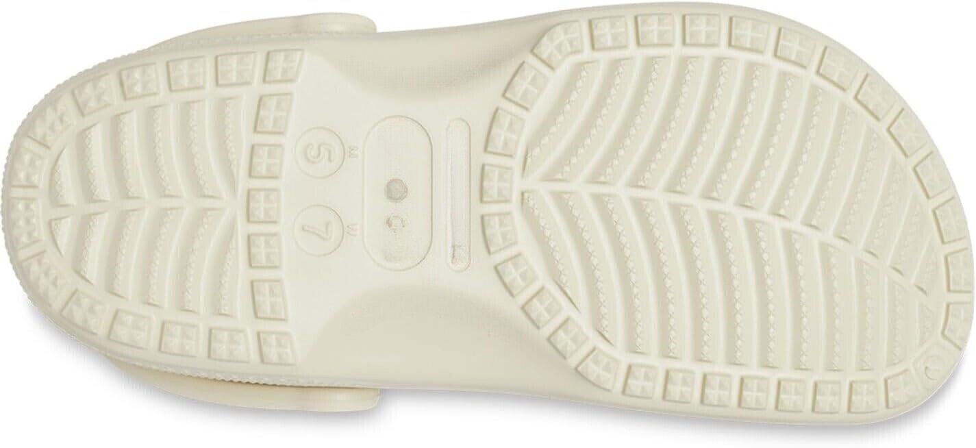 Crocs Classic Clog Unisex Slip On Ultra Light Water-Friendly Sandal-Bone