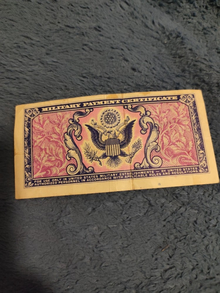 Military Payment Certificate Vintage Five Cents