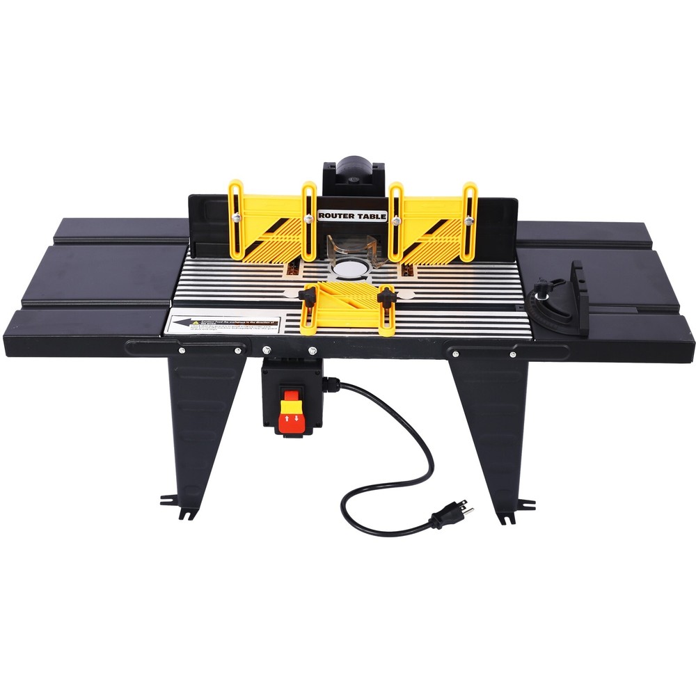 Electric Benchtop Router Table Wood Working Tool, Black