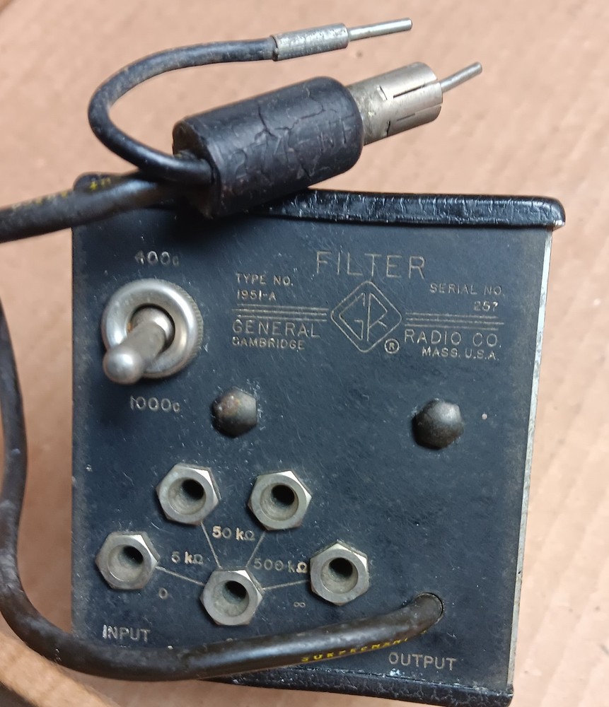 general radio 1951a filter GR