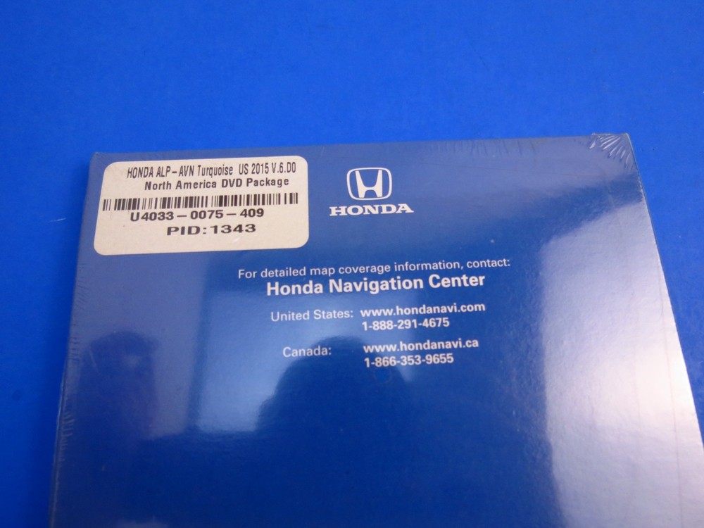 New Sealed 2015 Honda Navigation System Turqoiuse Update DVD