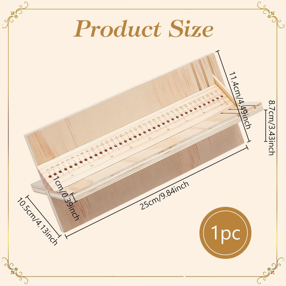 9 Inch Wood Bookbinding Punching Tool, Pine Book Binding Cradle, Book Binding Su
