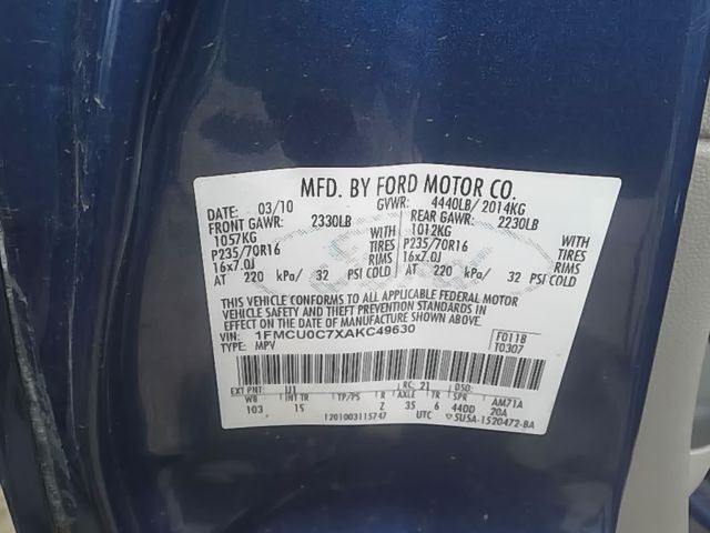 Chassis ECM Multifunction Front Floor Console Fits 09-12 ESCAPE 5951