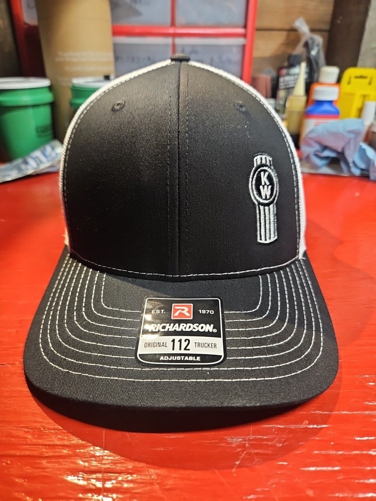 Kenworth Richardson Snapback Trucker Cap Hat Black