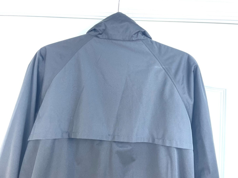 GolfMate Black 1/4 Zip Mock Neck Pullover Windbreaker Golf Jacket Pockets Size L