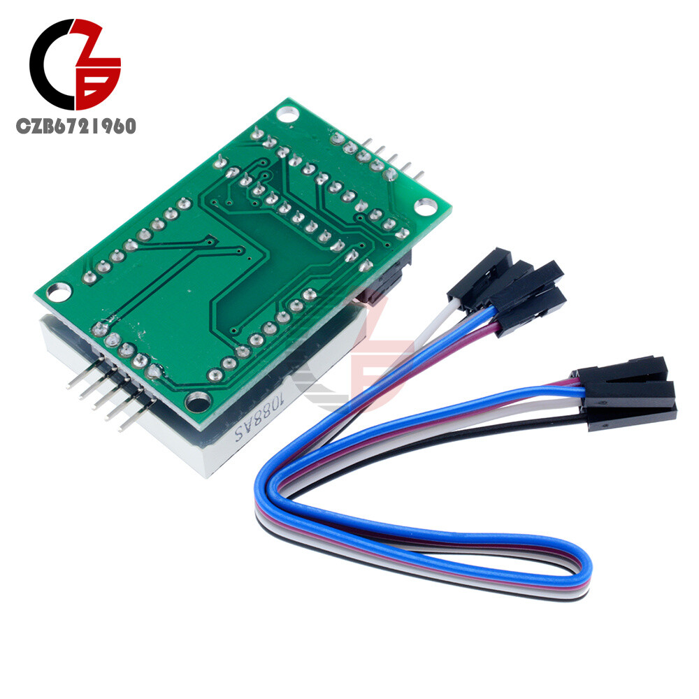 1/2/5/10PCS MAX7219 LED 8x8 Dot Matrix Module Red Light Assembled w/ Cable