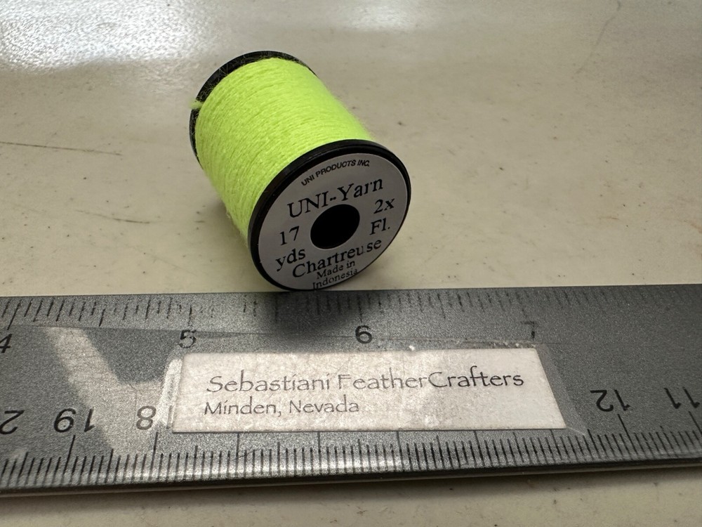 Uni Yarn 17 Yard Spool Chartreuse