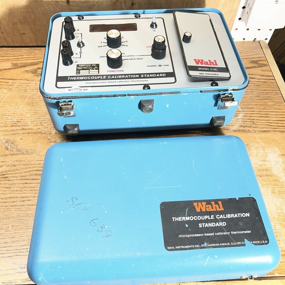 WAHL MODEL C-65 TERMOCOUPLE CALIBRATION STANDARD Microprocessor Based Calibrator