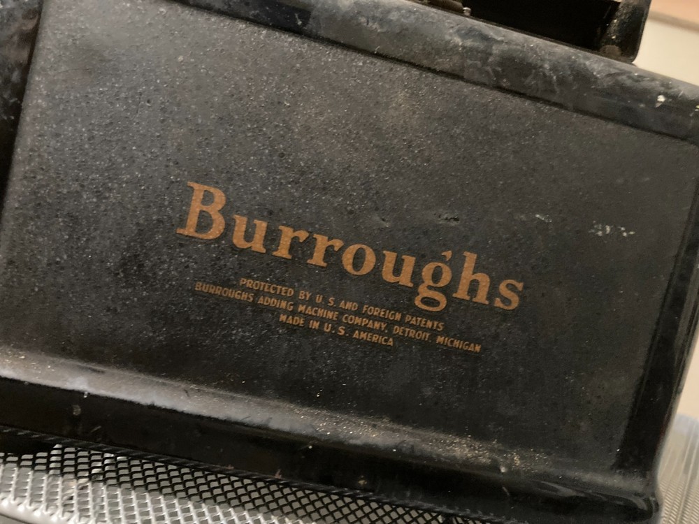 Antique Burroughs Adding Machine Calculator 1920s – Untested, As Is