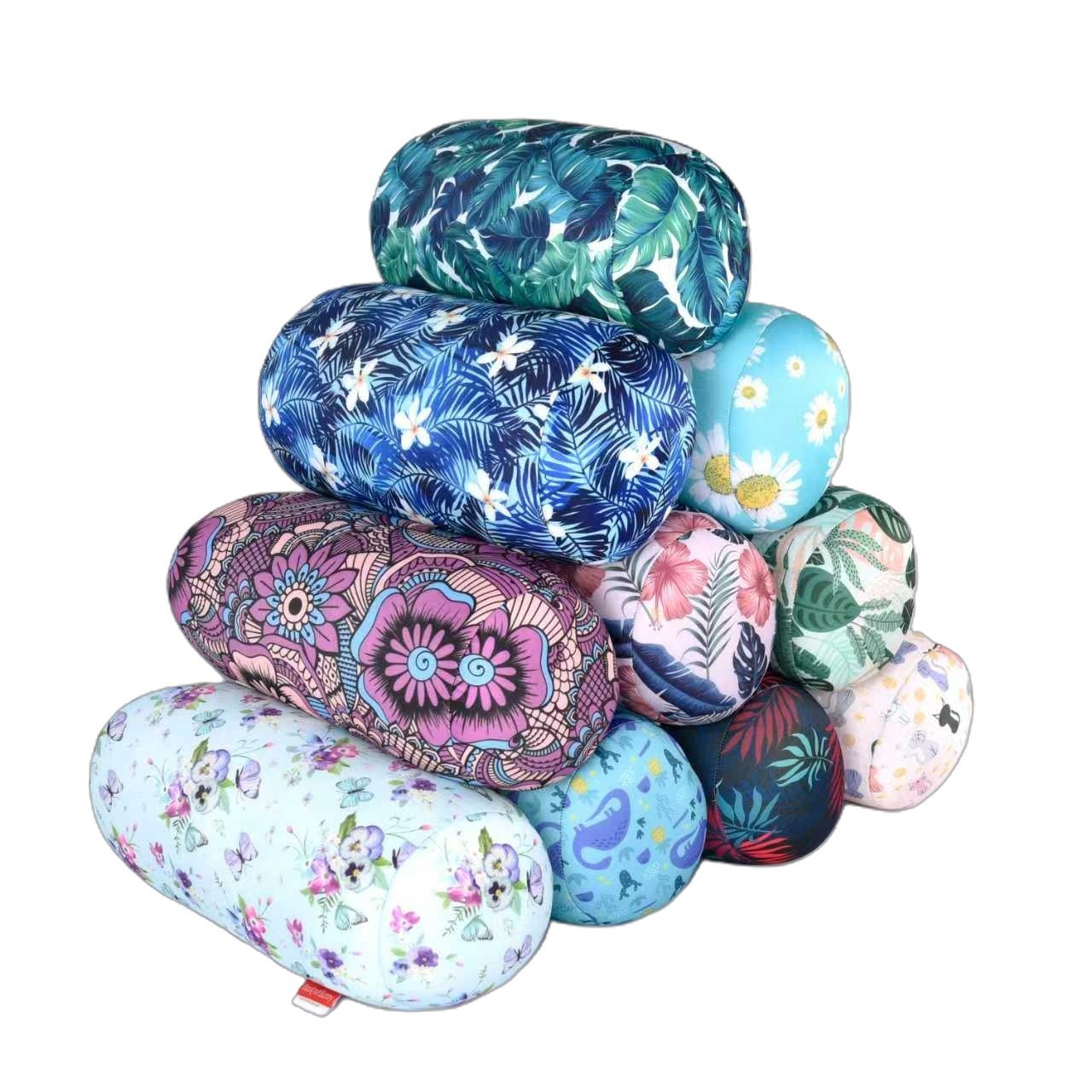 Comforty Soft Pillows Micro Beads Tube Pillow Roll Cushion Back Leg Neck Support