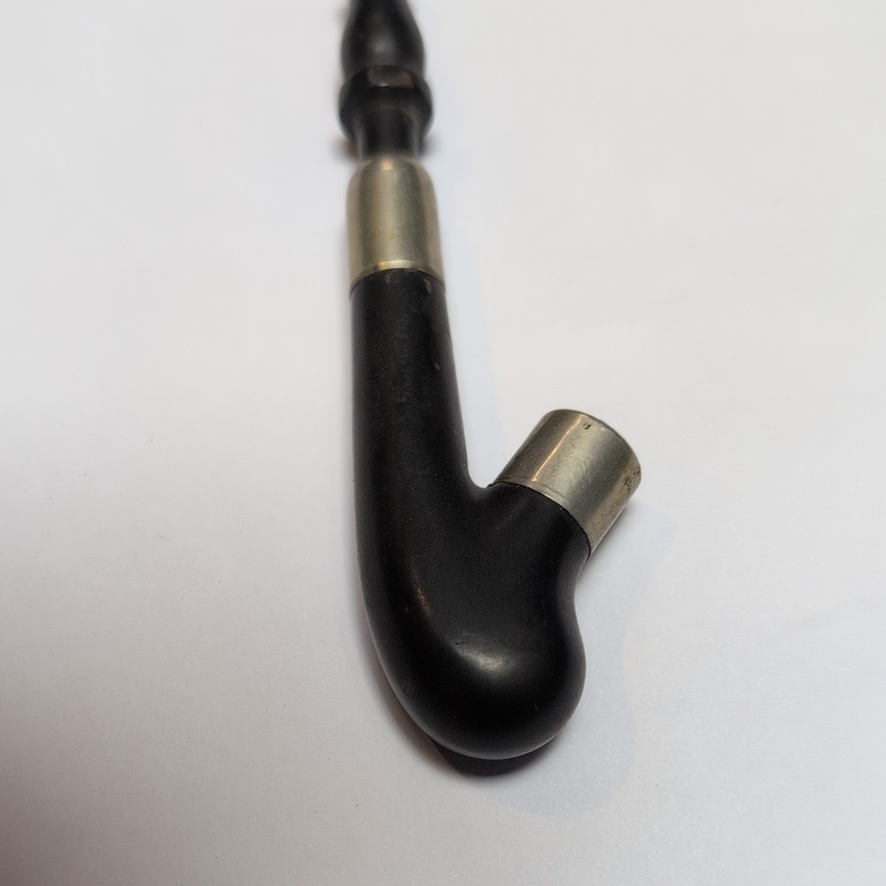 vintage unique Spigot pipe featuring a sterling silver mount.
