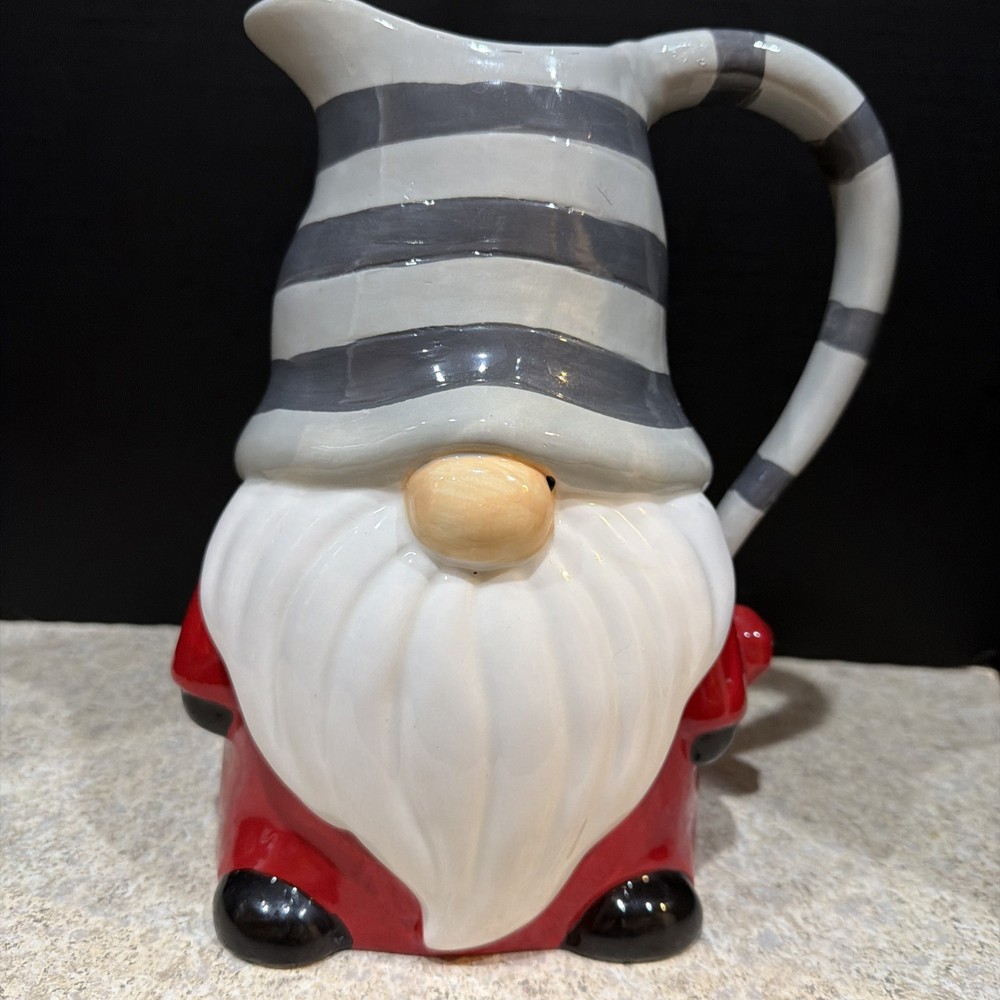 kirklands ceramic gnome pitcher