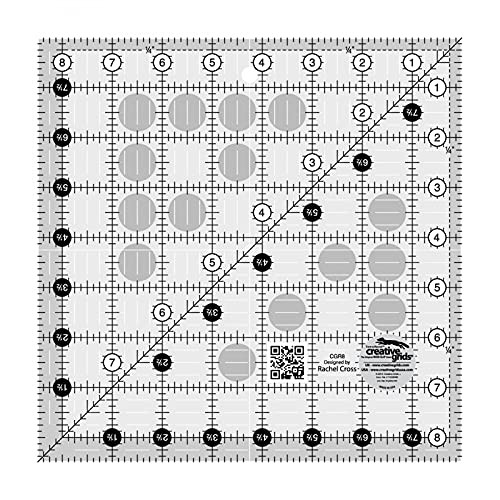 8.5" Square Quilting Ruler Template CGR8