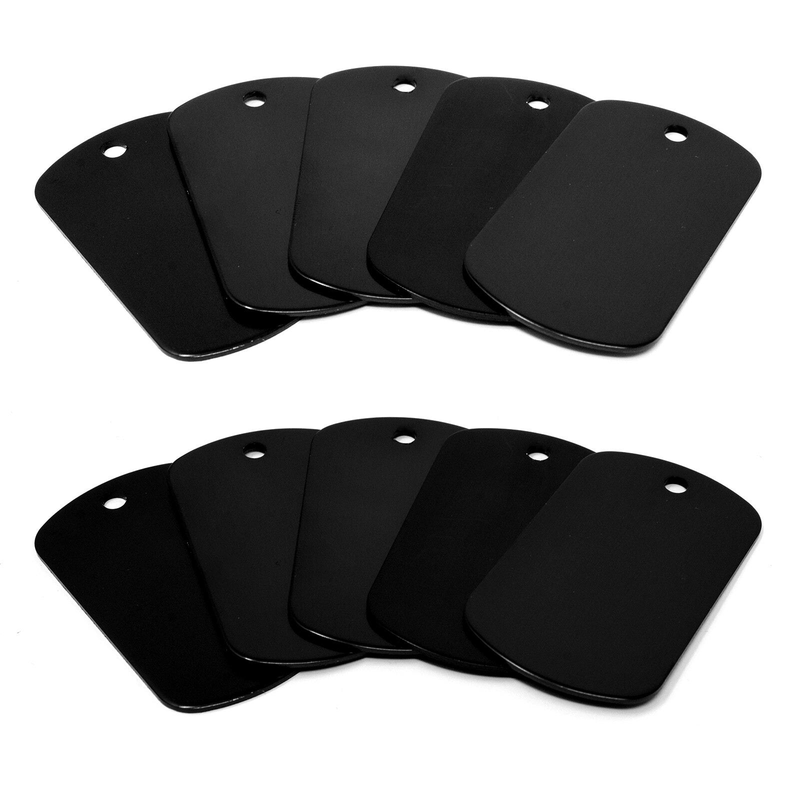 Bulk Anodized Aluminium Metal Military GI Dog Tags for Laser Engraving/Crafting