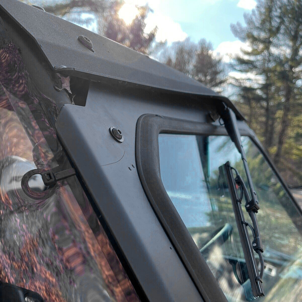 For Polaris RZR Windshield Full Glass with Wiper 900 1000 Trail S, XP Turbo