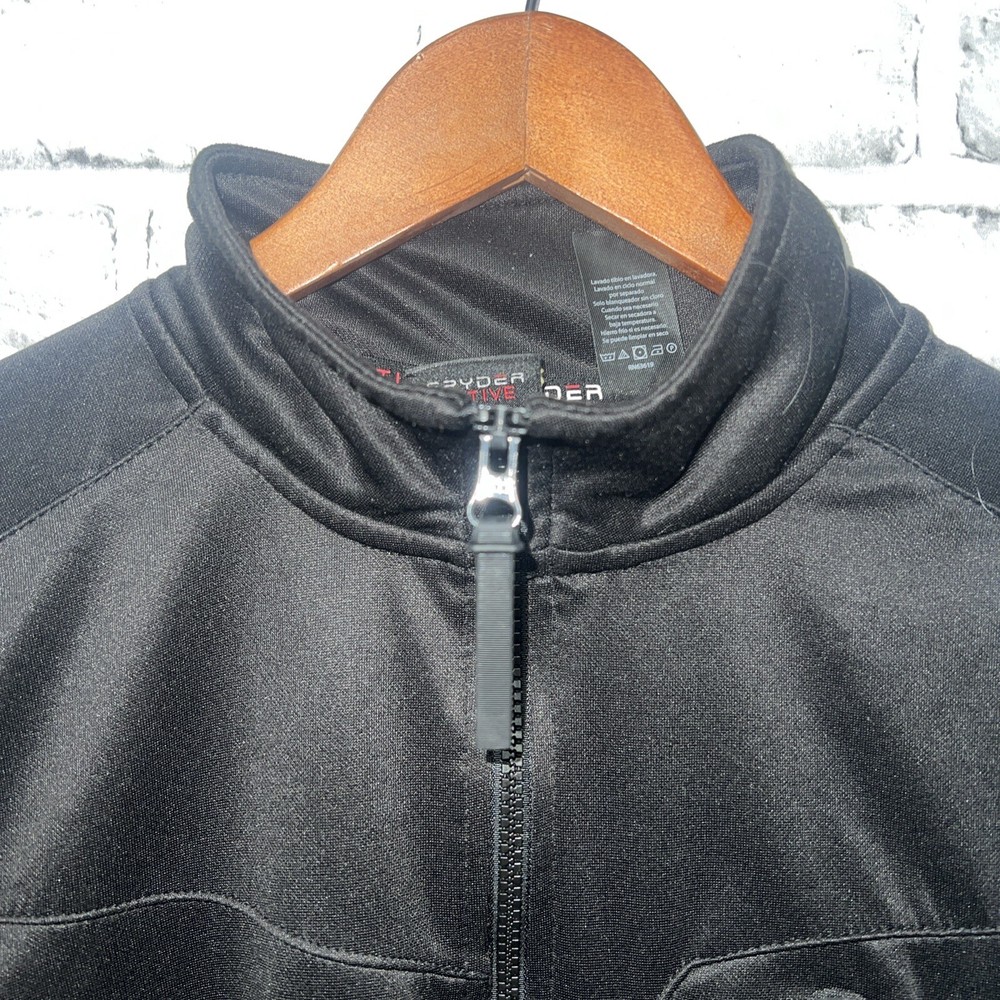Spyder Active Black Full Zip Jacket Mens Size L