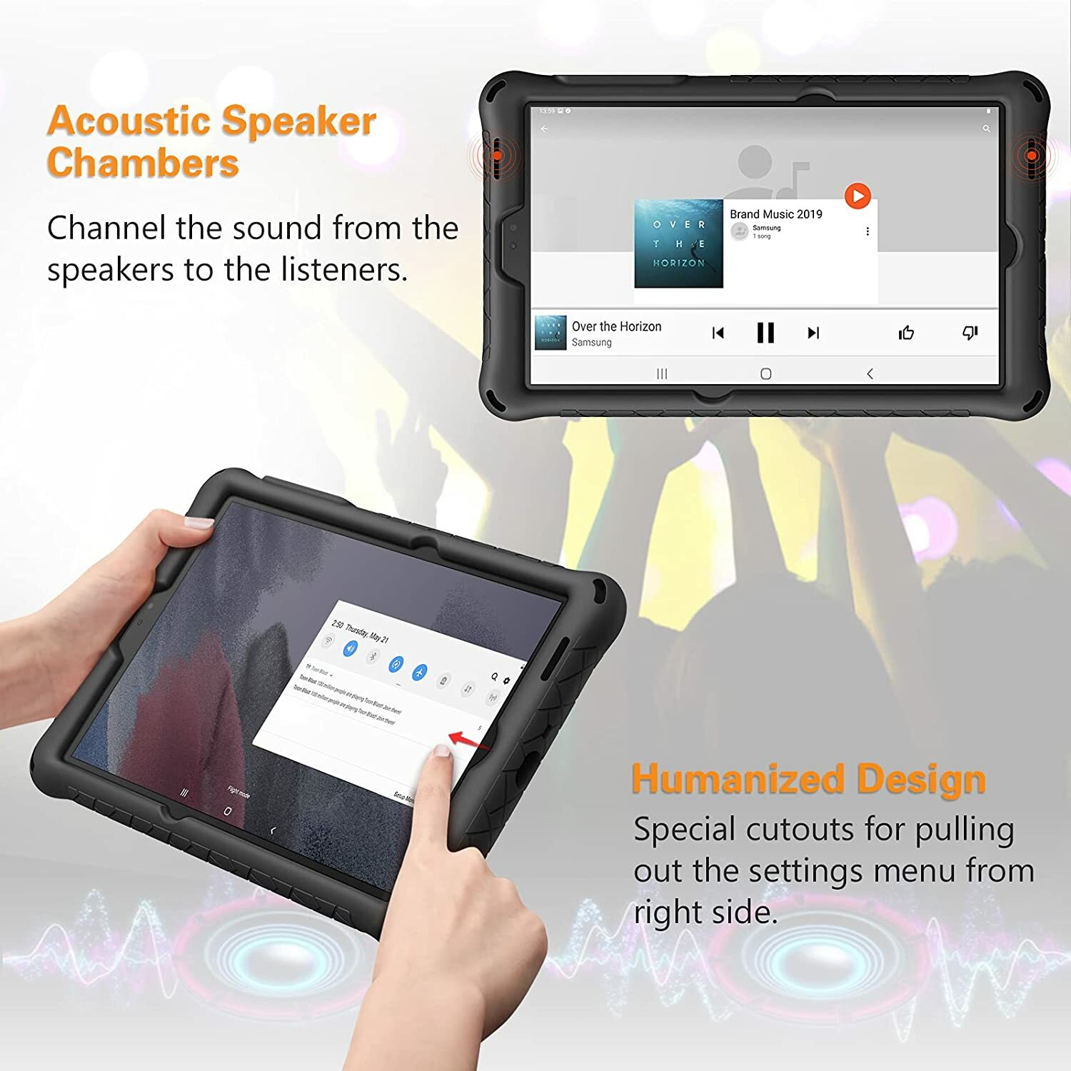 For Samsung Galaxy Tab A7 Lite 8.7 Inch 2021 Silicone Case Heavy Duty Back Cover