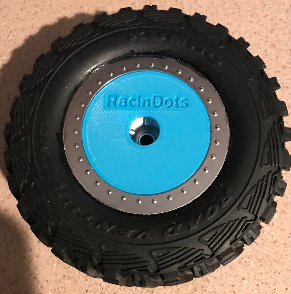 Slash SOLID SPOKE (2WD) Wheel Dots Covers Mudboss- "Gen 2" Design by RacinDots