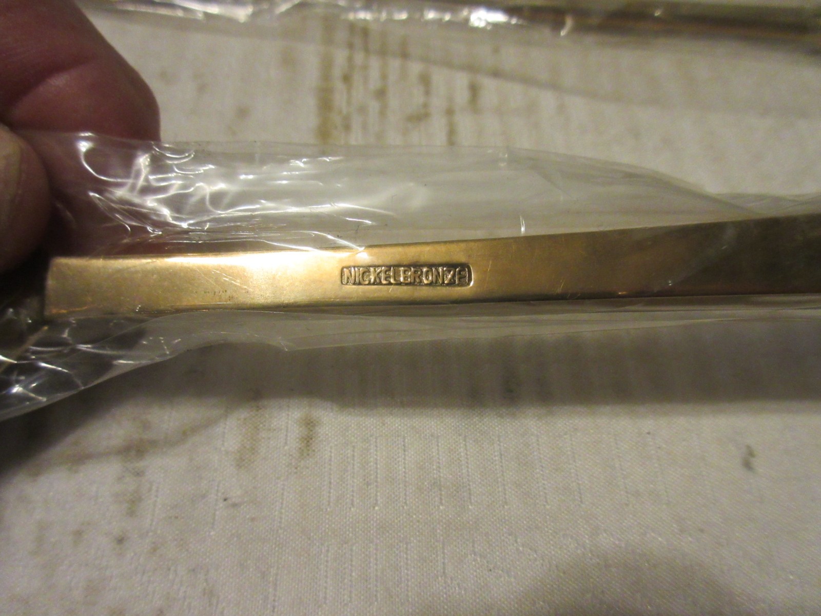 Vintage Cocktail Tool Kit Bar Set Teak Case Bronzeware 9 pc Thailand Nice