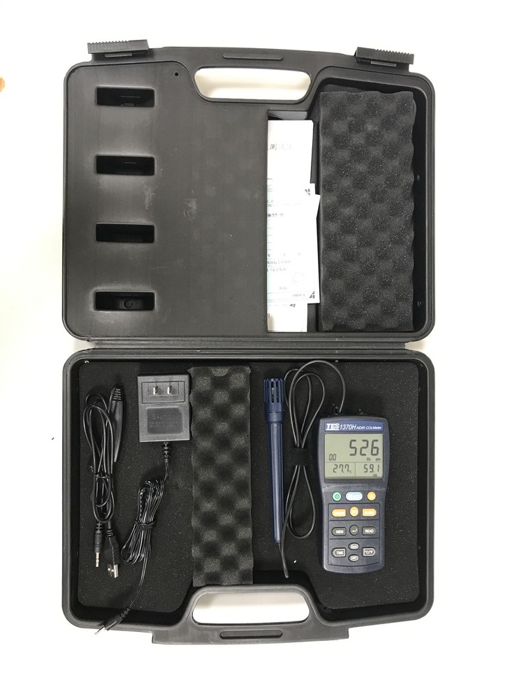 TES-1370H NDIR CO2 Analyzer  Temperature Humidity Meter TES1370✦Kd