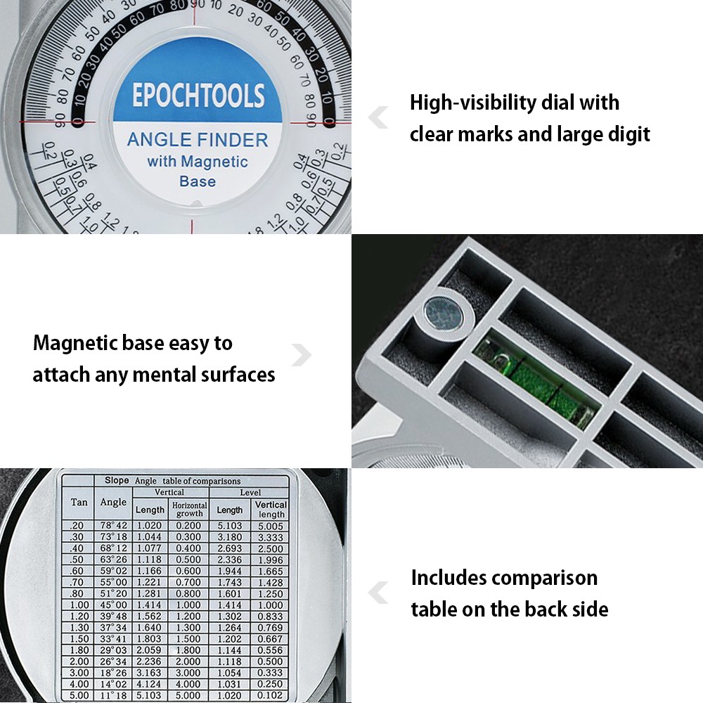 Angle Finder Locator Inclinometer Measurement Tool Protractor N0H5