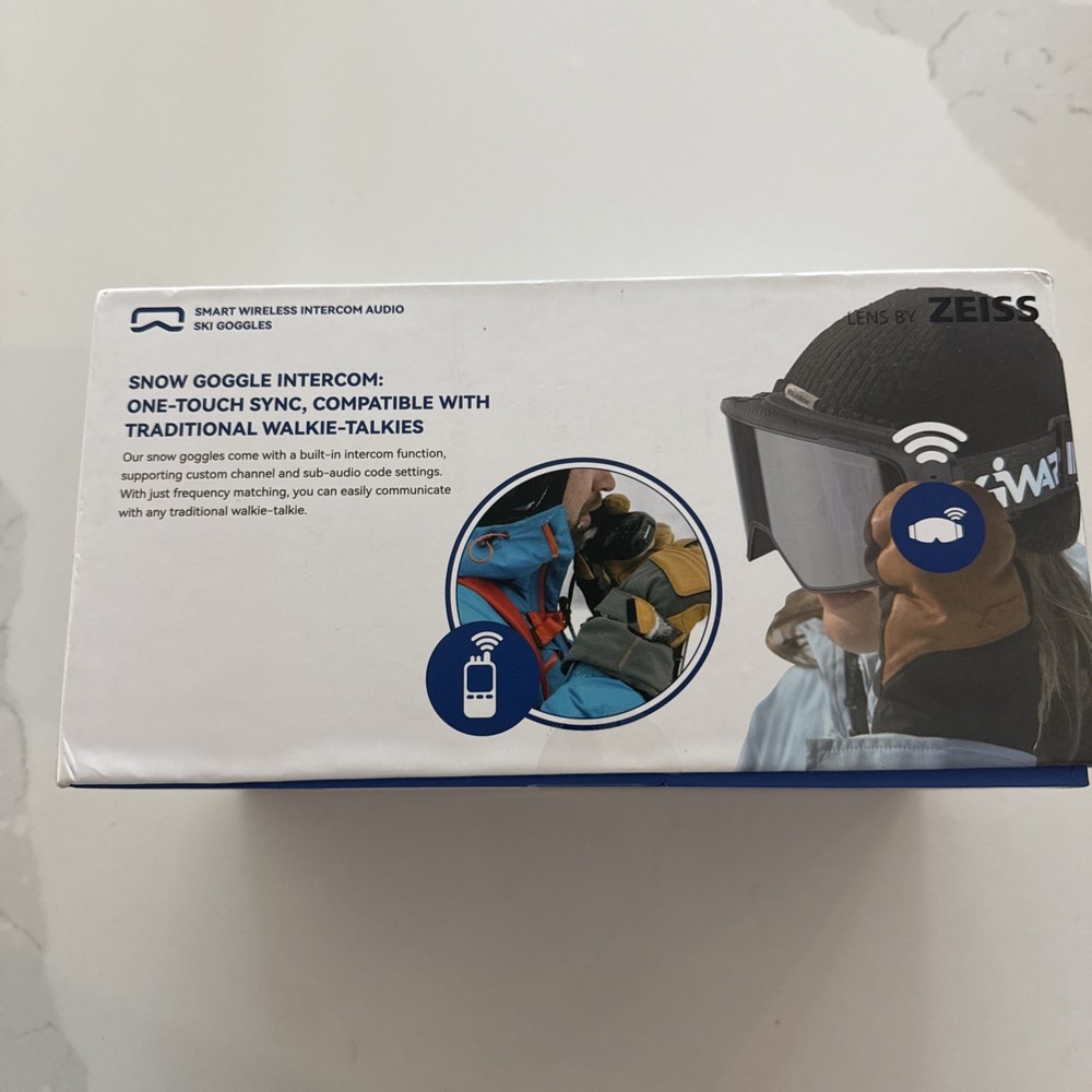 SkiWarrior Smart Wireless Intercom Audio Ski Goggles