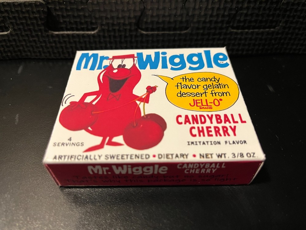 Mr Wiggle jello (Cannonball Cherry) - Empty custom design display box