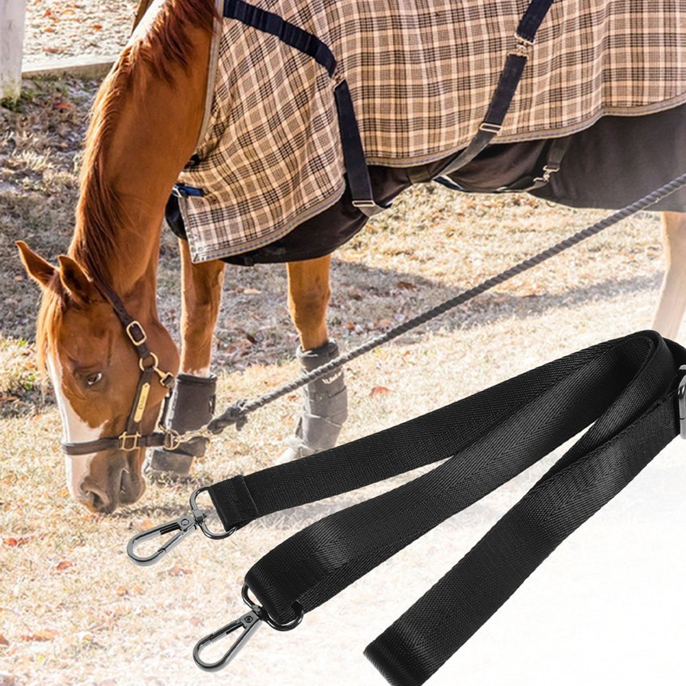 2 Pcs Replacement Adjustable Horse Blanket Leg Straps Elastic Nylon Straps