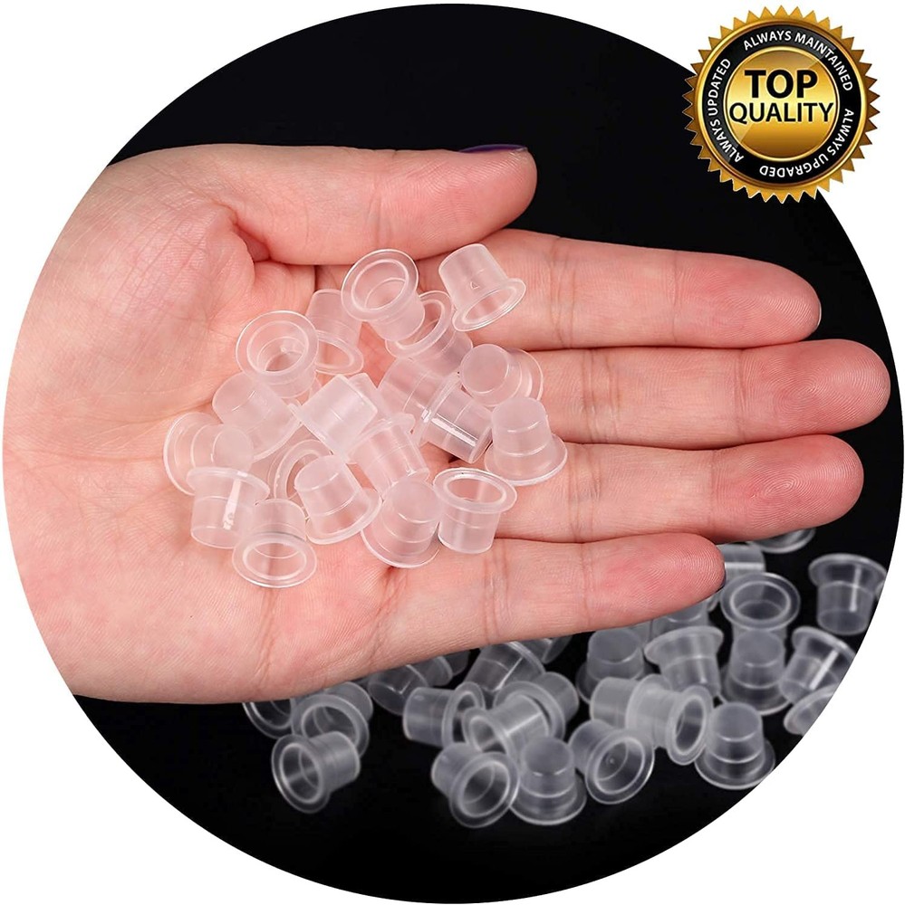 Professional Tattoo Ink Cups Set - Mixed Size Ink Caps