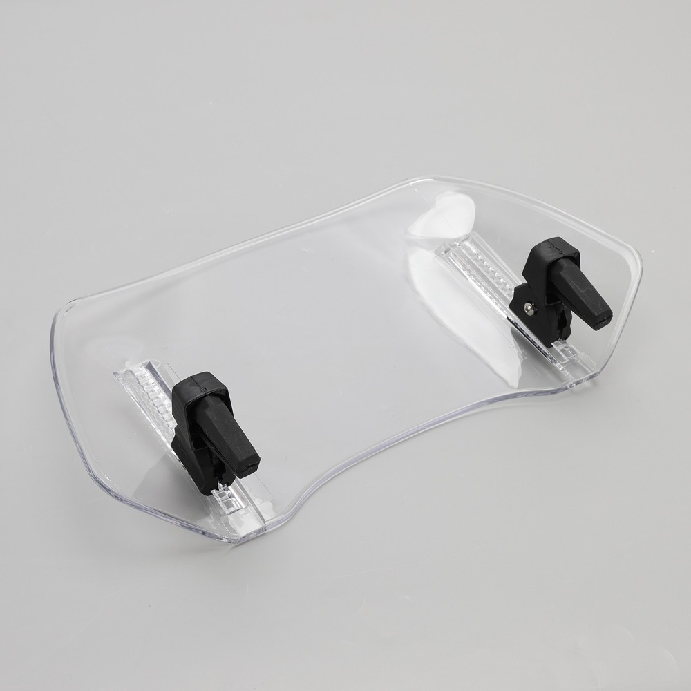 Universal Adjustable Windshield Clip On Wind Screen Deflector Extension Spoiler#