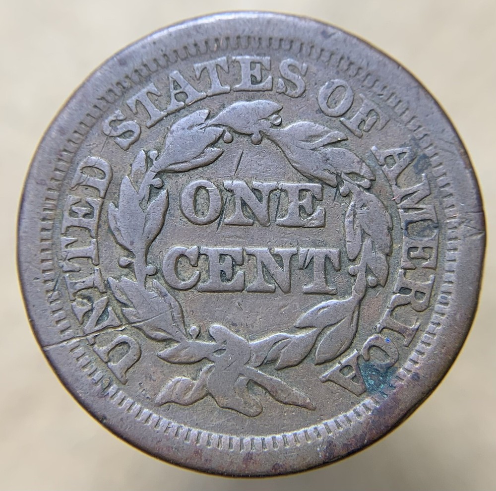1851 Braided Hair Large Cent (B502)