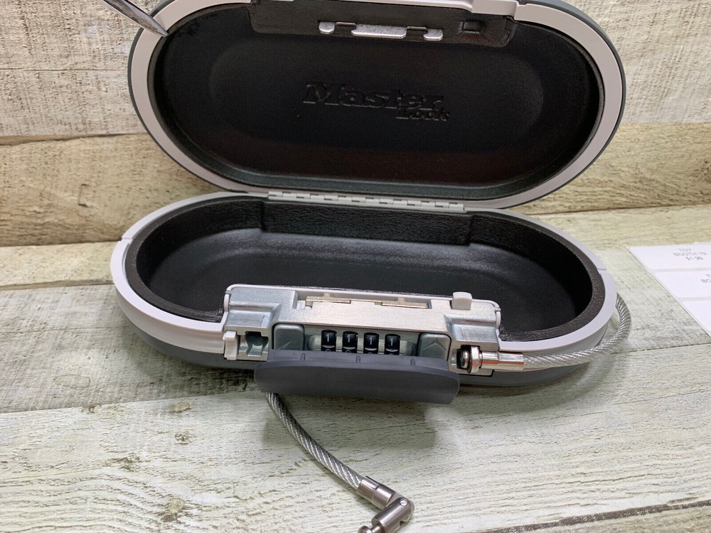 Personal Safe by Master Lock. Combo can be set to any combo