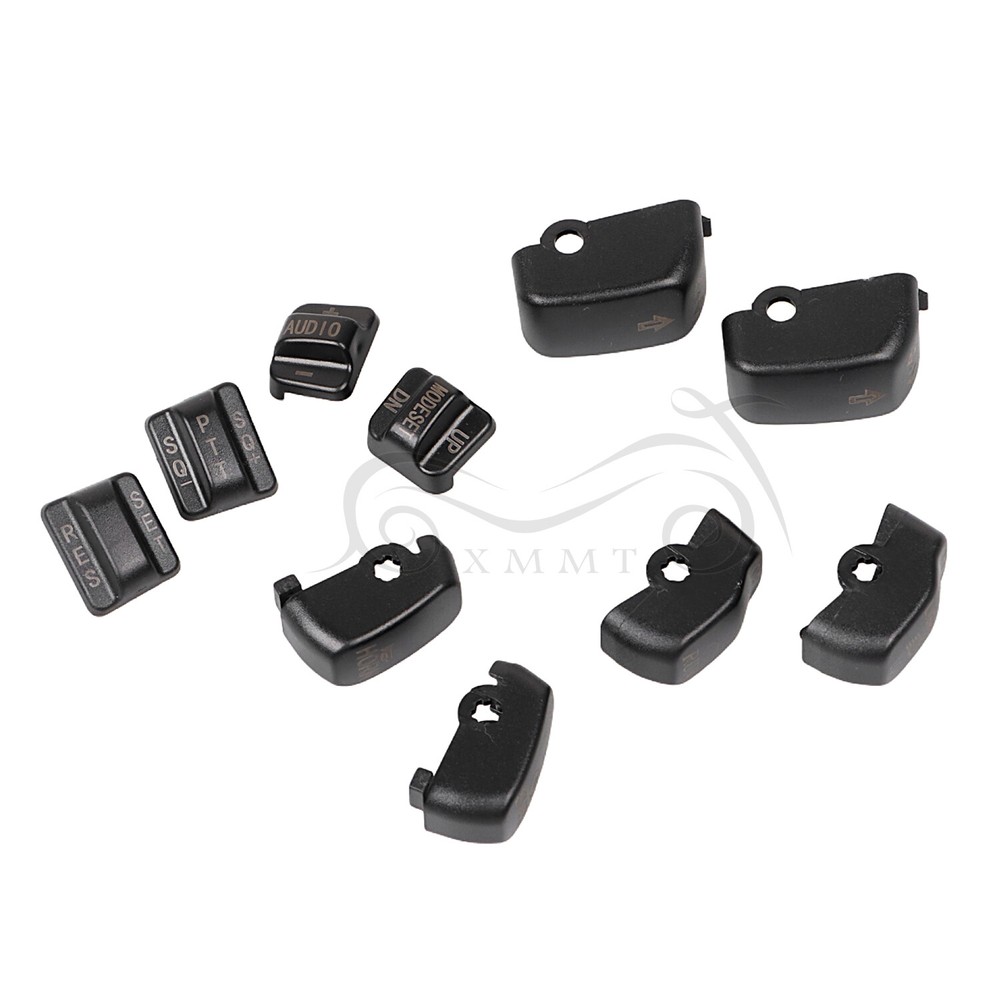 Black Hand Control Switch Housing Button Cap For Harley Electra Glide 1996-2013