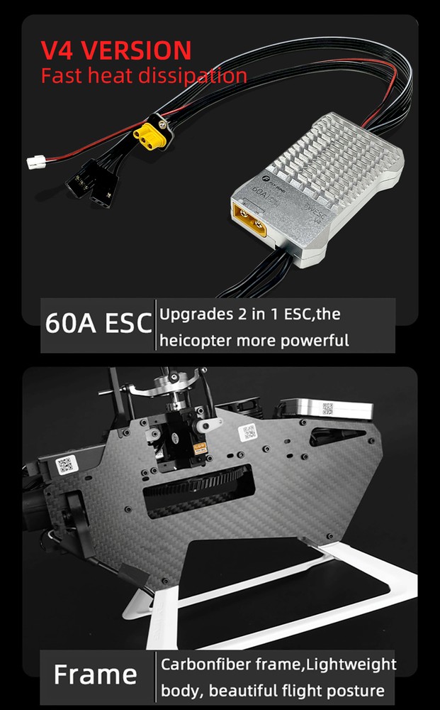 Fly Wing FW450L V3 6CH GPS 3D Automatic Return Transmitter RC Helicopter RTF US