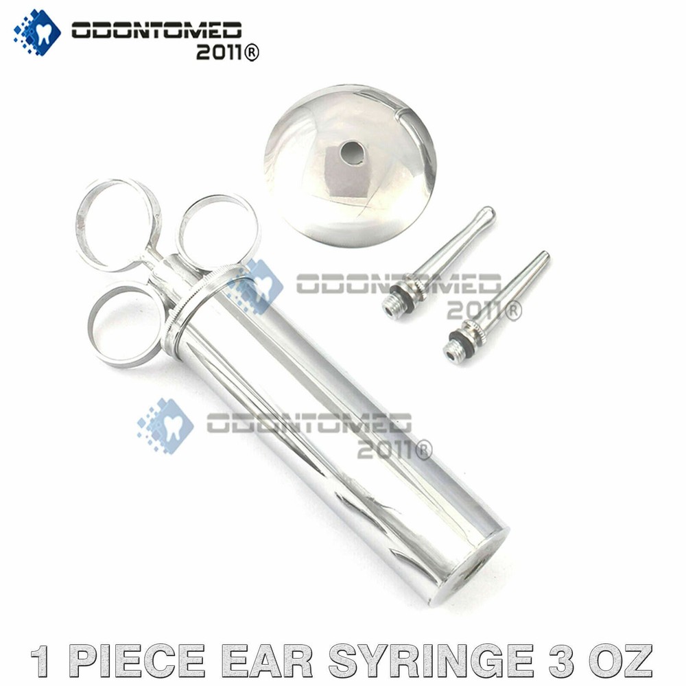 Metal EAR Syringe 3 oz Surgical Veterinary instruments
