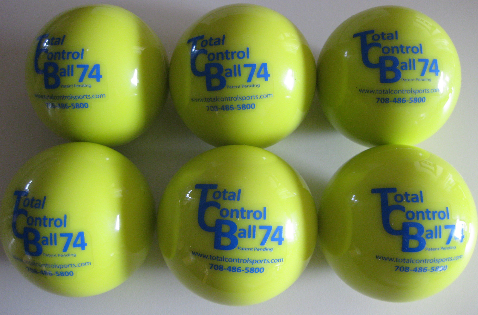 TOTAL CONTROL BALL TCB 74 Baseball Weighted Training Hitting Batting Aid ~ 6 PK