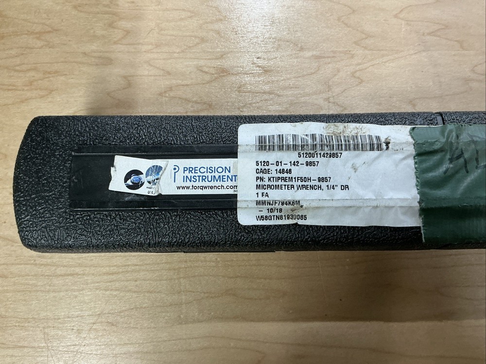 Precision Instruments Micrometer Torque Wrench M1F50H 1/4in 50lb