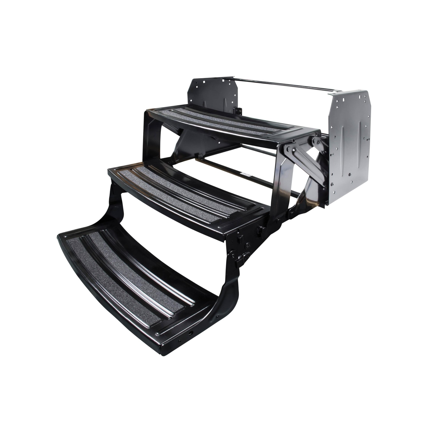 Lippert 24" Radius Triple Manual RV Steps, 9" Rise for 5th Wheel RVs, Travel ...